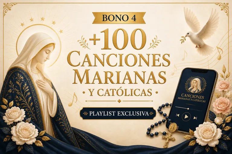 Playlist con +100 Canciones Marianas y Católicas